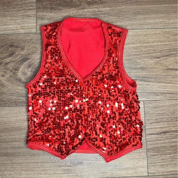 Weissman boys shirt, vest, bow tie red white - Picture 3 of 6